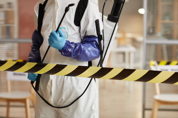 Professional Biohazard Cleanup technician working in Leicester, NC